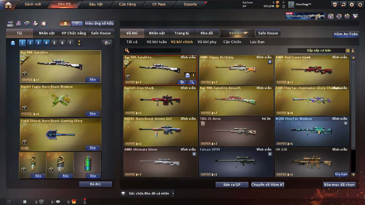 shop acc cf uy tin gia re